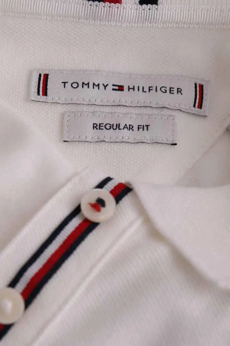 Robe Tommy Hilfiger Blanc en Coton