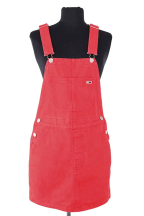 Robe Tommy Hilfiger Rouge en Coton, taille XS - Seconde Main