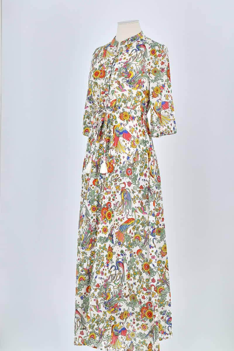 Robe Tory Burch Blanc en Coton