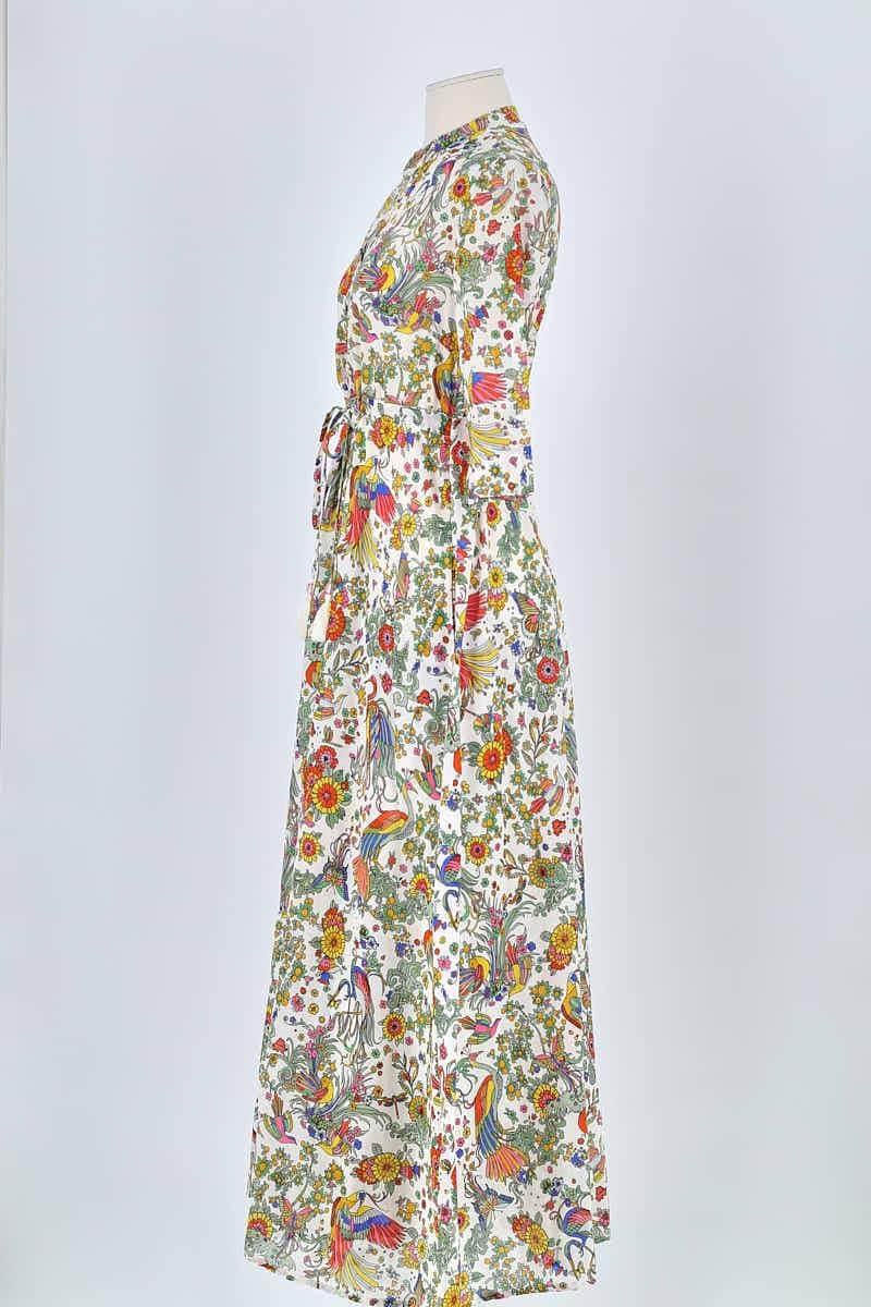 Robe Tory Burch Blanc en Coton