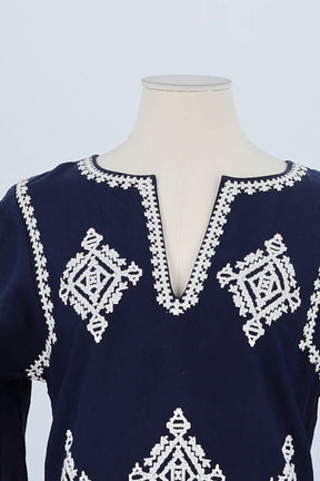 Robe Tory Burch Marine en Lin