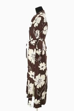 Robe Tory Burch Marron en Soie