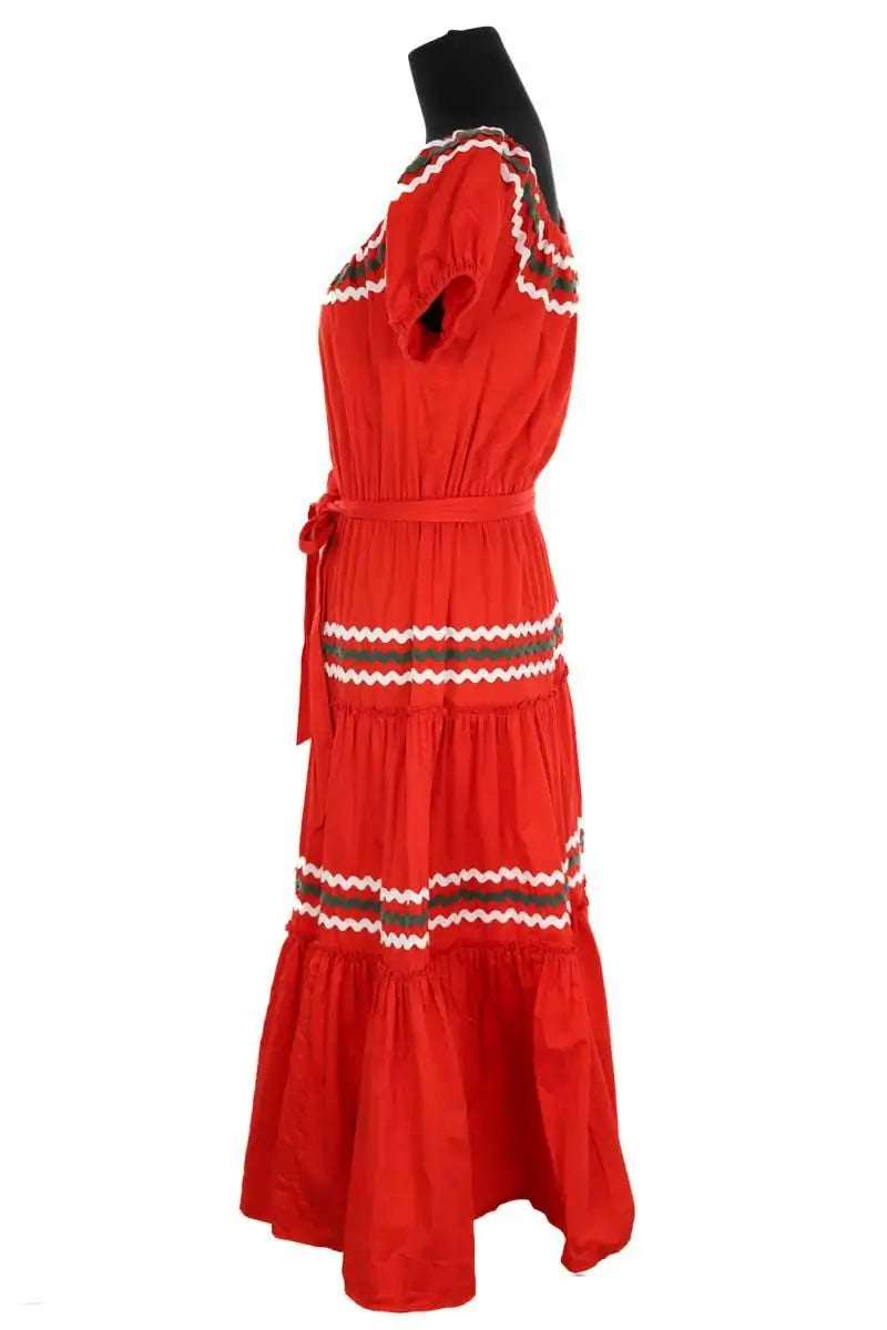Robe Tory Burch Rouge en Coton