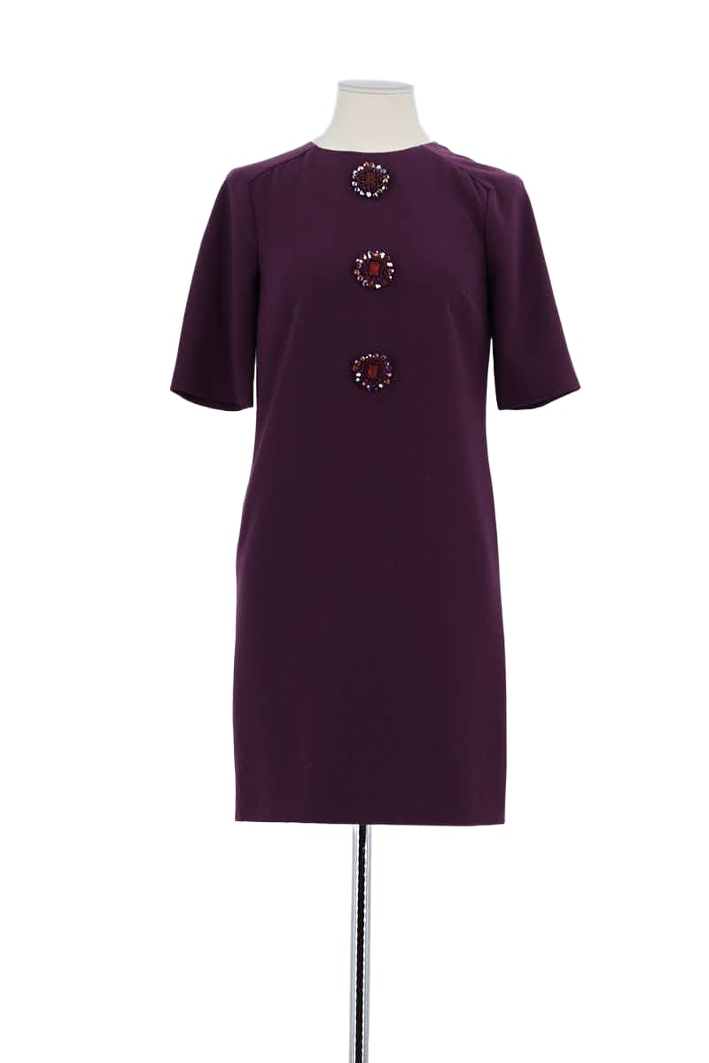 Robe Tory Burch Violet en Polyester, taille XS - Seconde Main