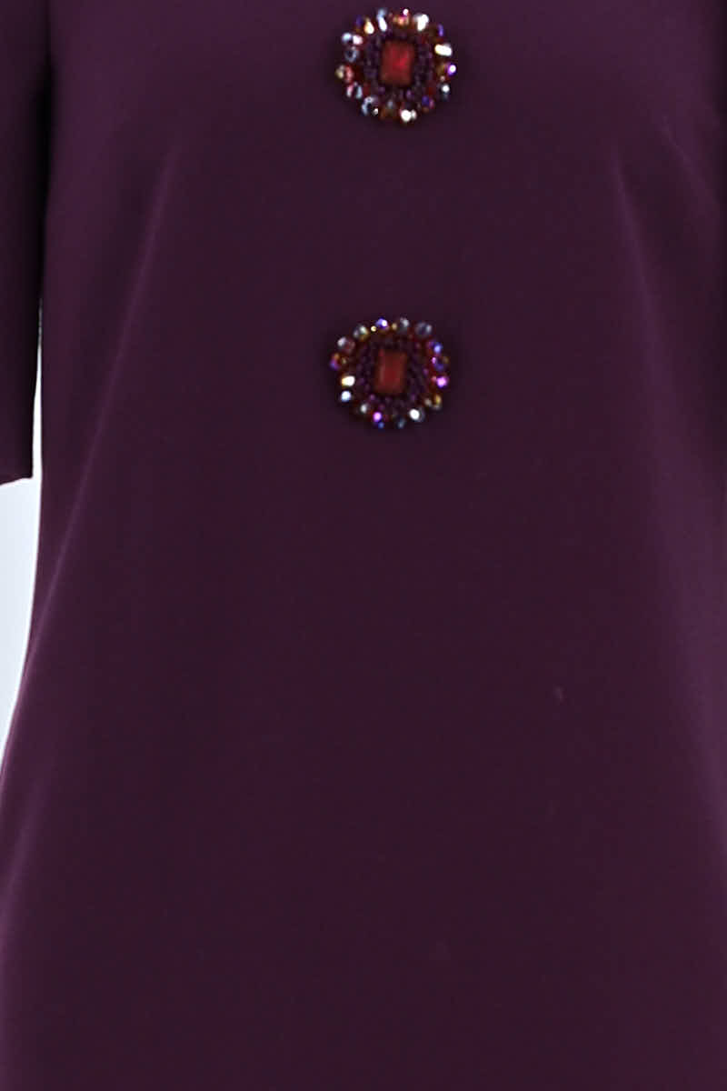 Robe Tory Burch Violet en Polyester
