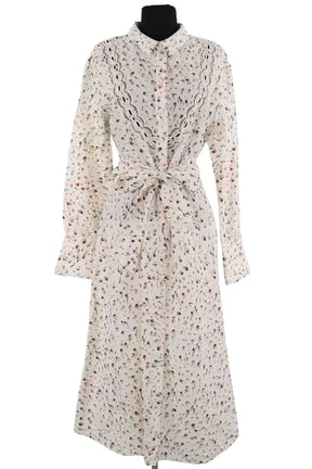 Robe Tresse Ecru en Coton, taille L - Seconde Main