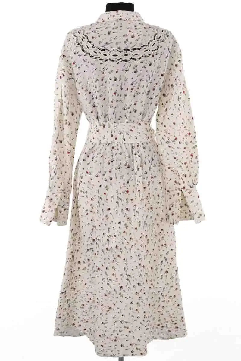 Robe Tresse Ecru en Coton