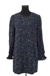 Robe Tresse Marine en Viscose, taille M - Seconde Main