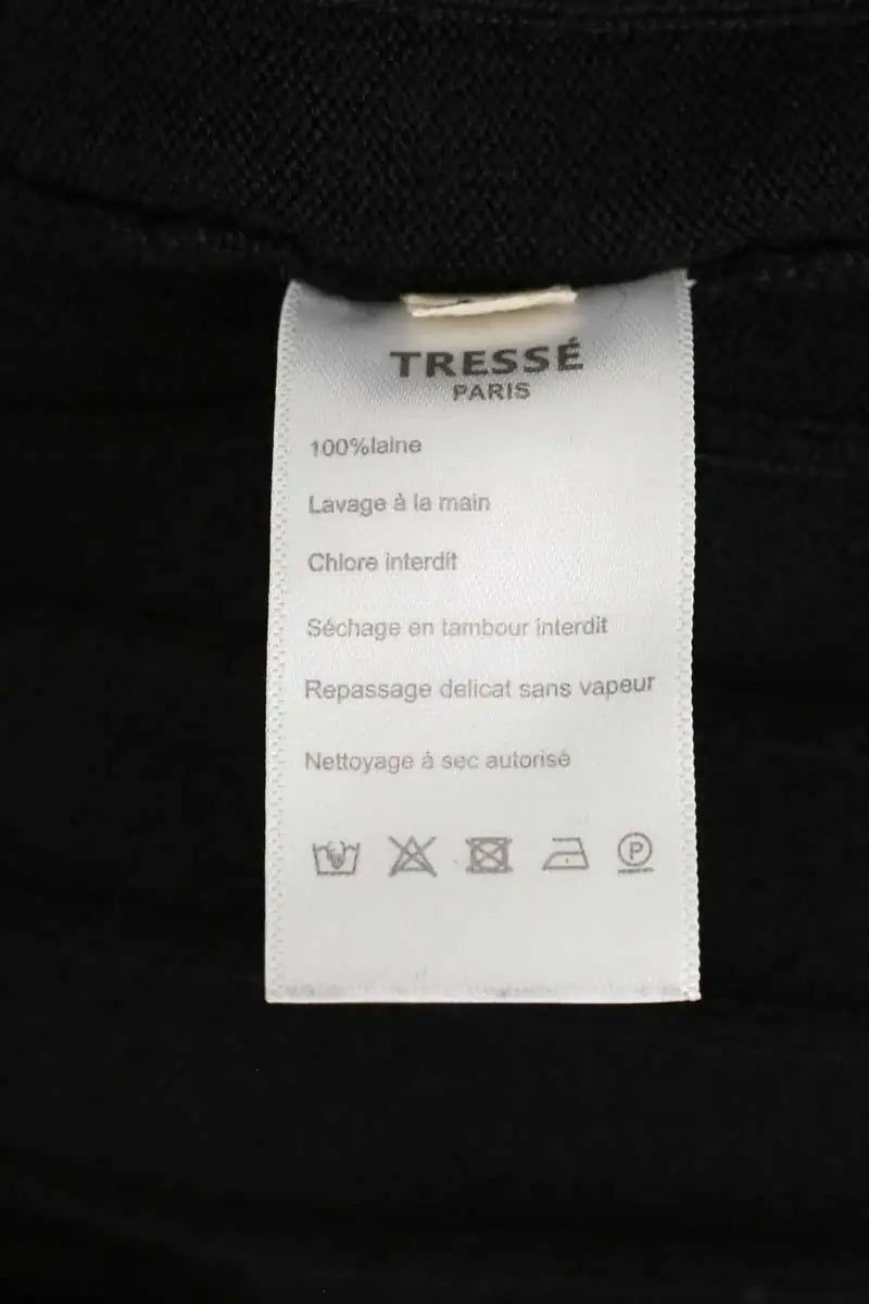 Robe Tresse Noir en Laine