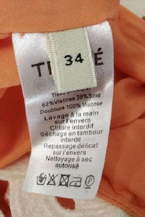 Robe Tresse Orange en Viscose