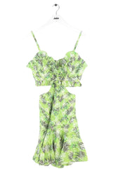 Robe Tresse Rifolo Vert en Lin, taille S - Seconde Main