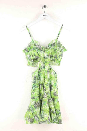 Robe Tresse Rifolo Vert en Lin