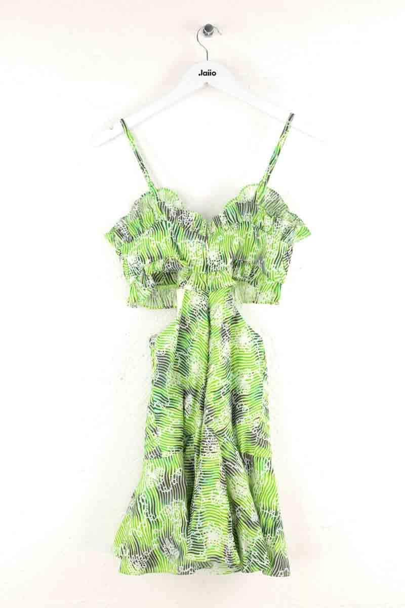 Robe Tresse Rifolo Vert en Lin