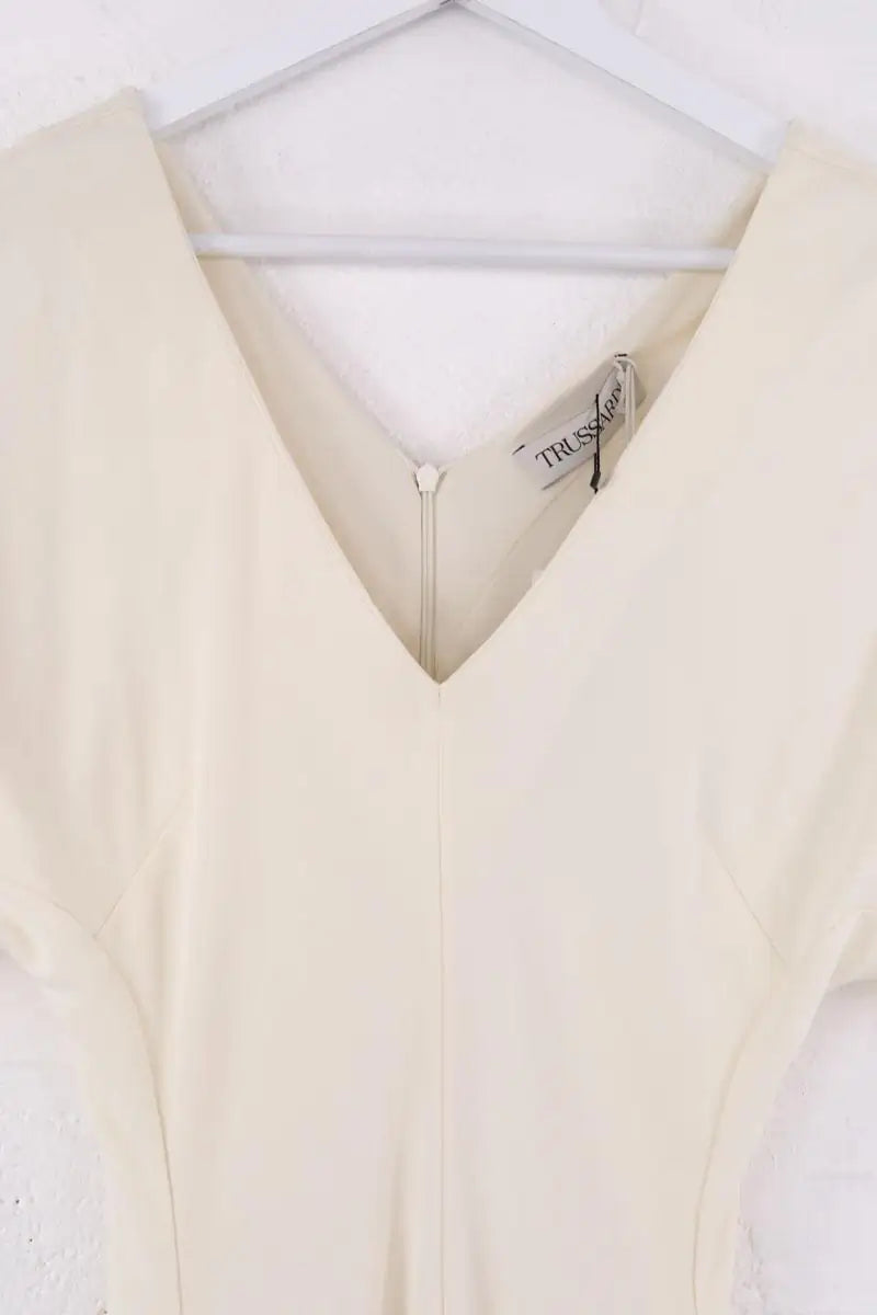 Robe Trussardi dress jersey crepe marshmallow Beige en Viscose