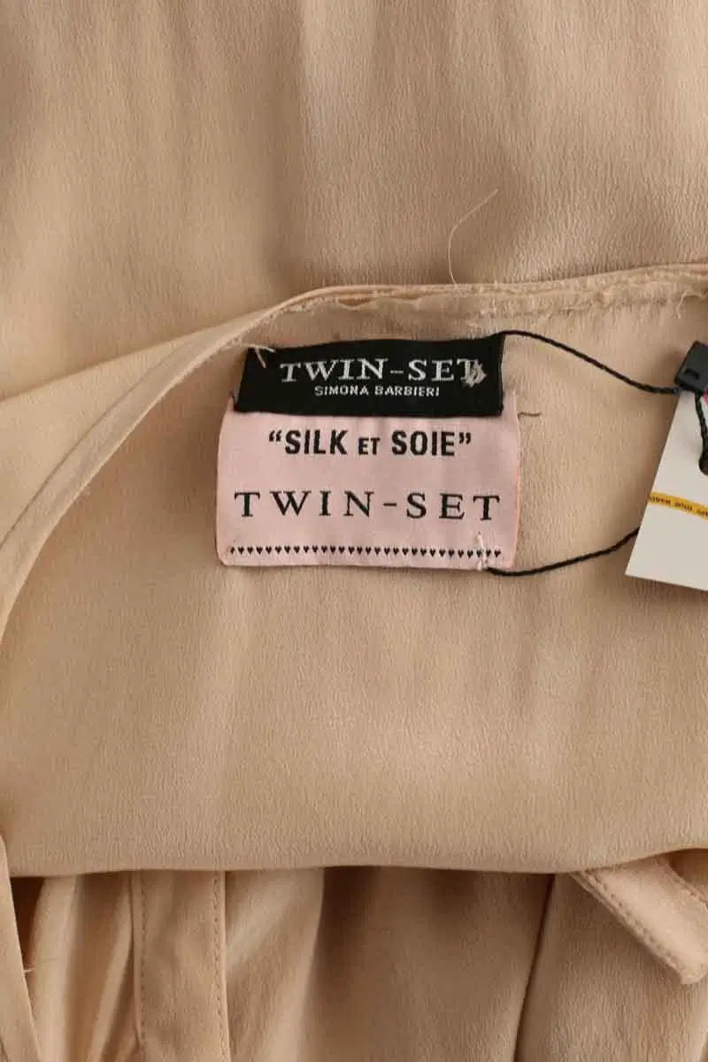 Robe Twinset Beige en Soie