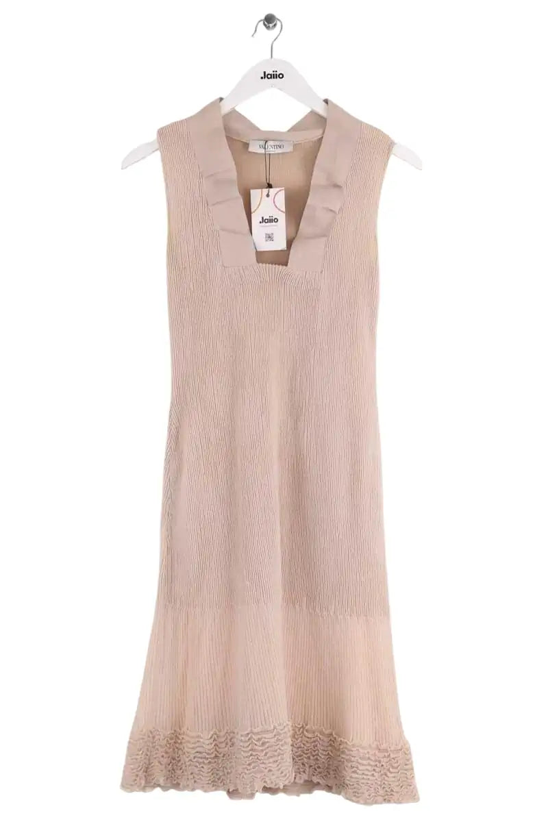 Robe Valentino Beige en Coton, taille S - Seconde Main
