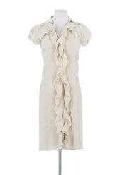Robe Valentino Beige en Soie, taille S - Seconde Main