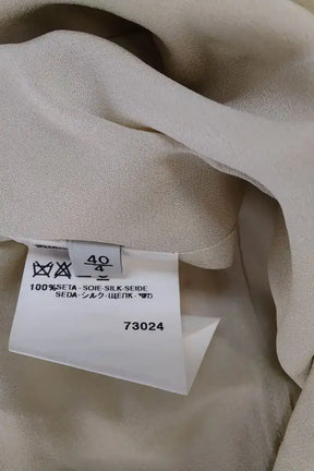 Robe Valentino Beige en Soie