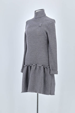 Robe Valentino Gris en Laine