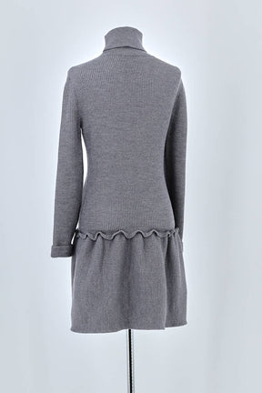 Robe Valentino Gris en Laine