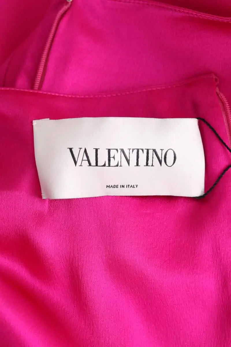 Robe Valentino Rose en Soie