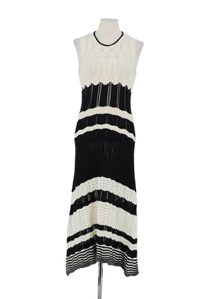 Robe Vanessa Bruno Blanc en Coton, taille S - Seconde Main