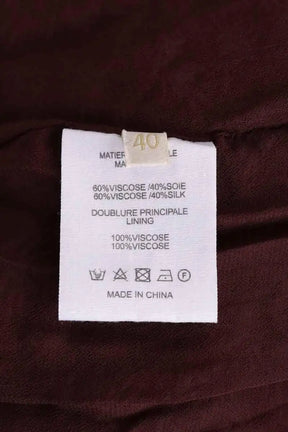 Robe Vanessa Bruno Bordeaux en Viscose