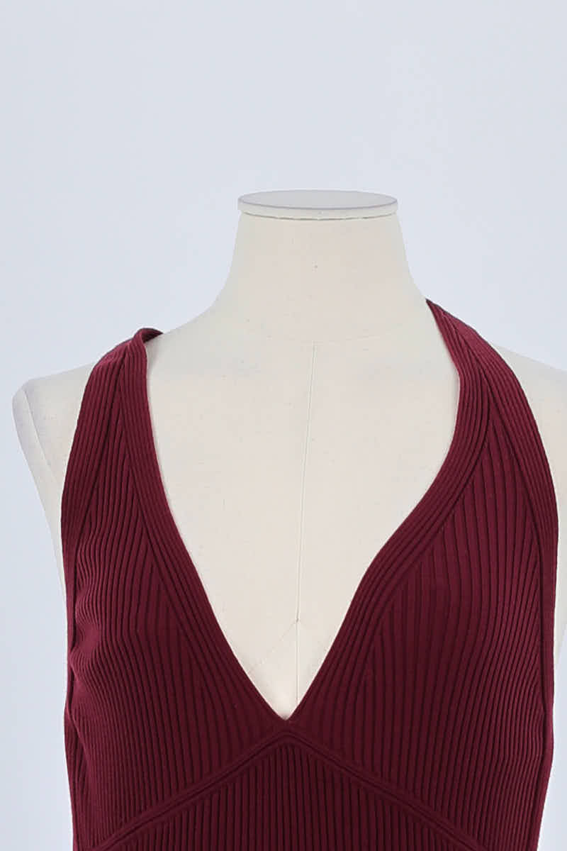 Robe Vanessa Bruno Bordeaux en Viscose