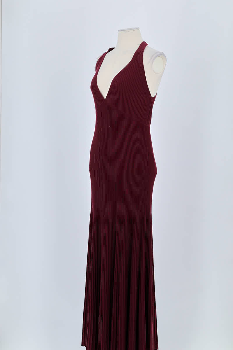Robe Vanessa Bruno Bordeaux en Viscose