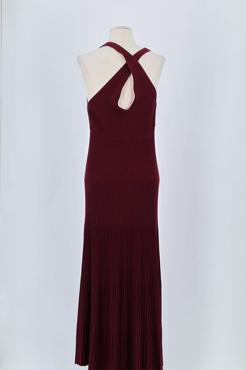 Robe Vanessa Bruno Bordeaux en Viscose