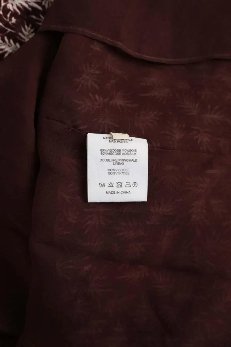 Robe Vanessa Bruno Bordeaux en Viscose