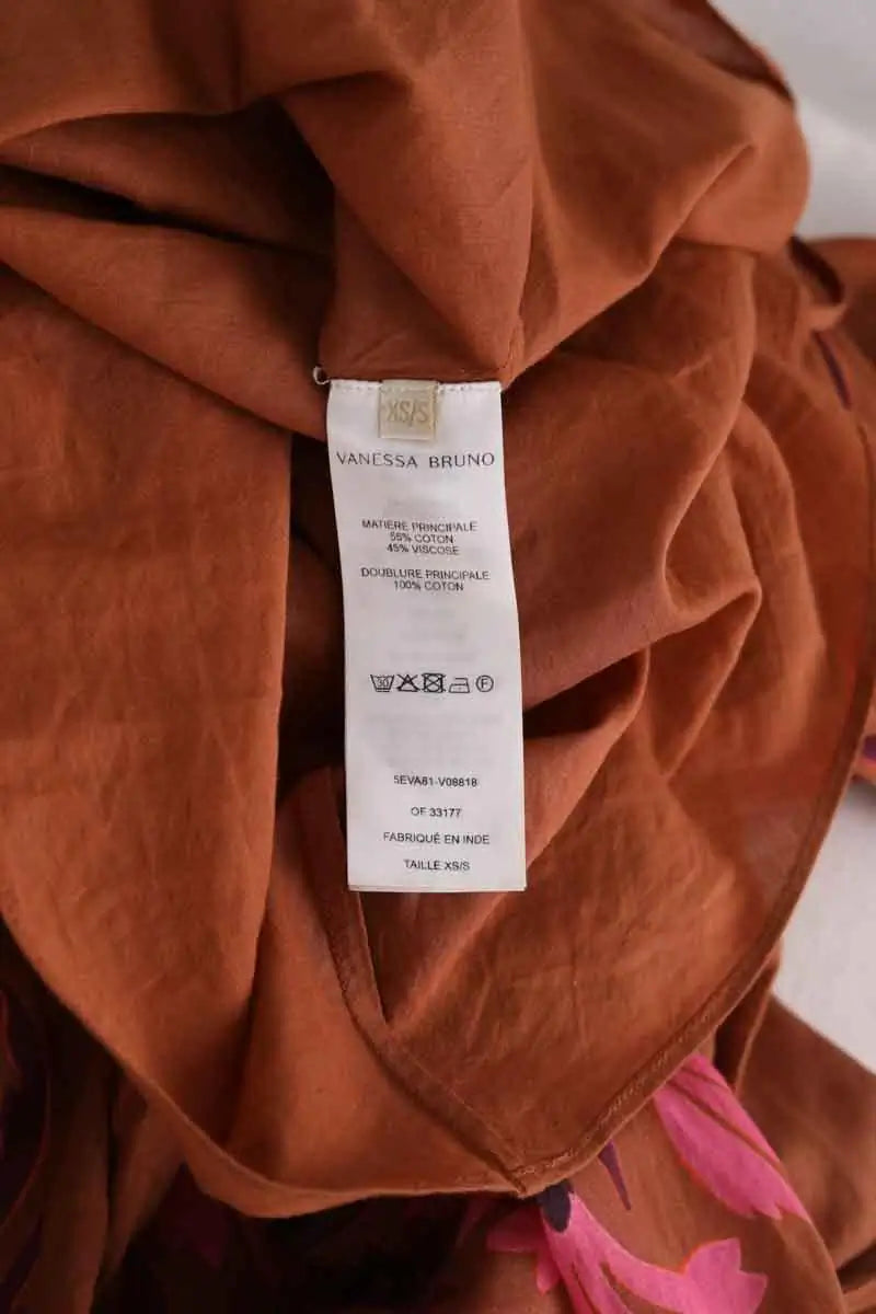 Robe Vanessa Bruno Marron en Coton