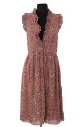 Robe Vanessa Bruno Marron en Soie, taille S - Seconde Main
