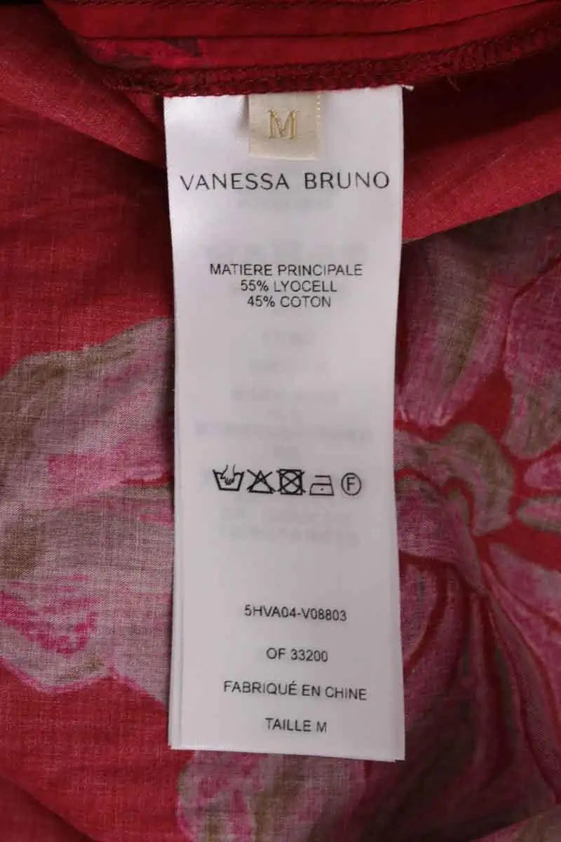 Robe Vanessa Bruno Rouge en Coton