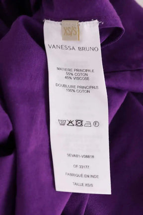 Robe Vanessa Bruno Violet en Coton
