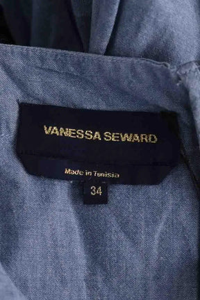 Robe Vanessa Seward Bleu en Coton