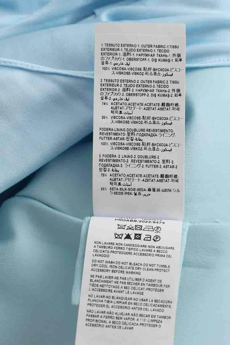 Robe Versace Bleu en Synthétique