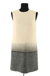 Robe Victoria Beckham Ecru en Laine, taille S - Seconde Main