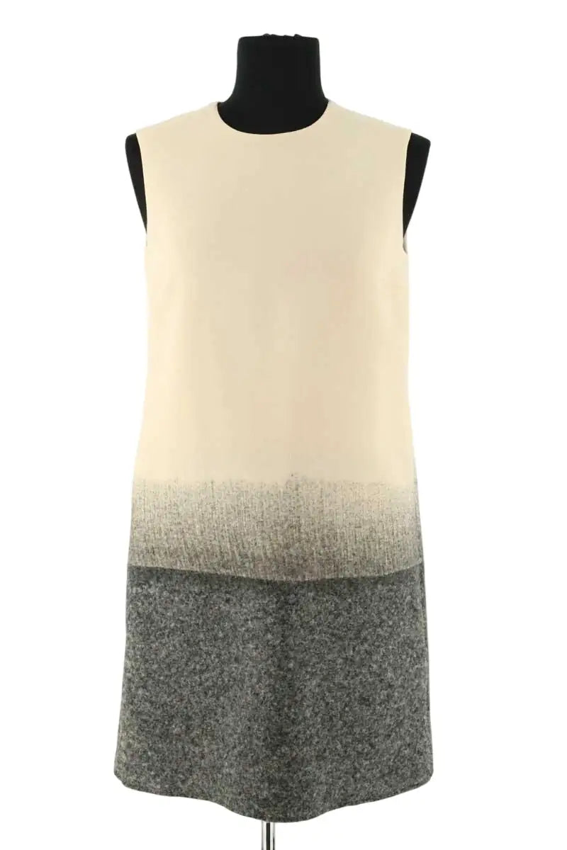 Robe Victoria Beckham Ecru en Laine, taille S - Seconde Main