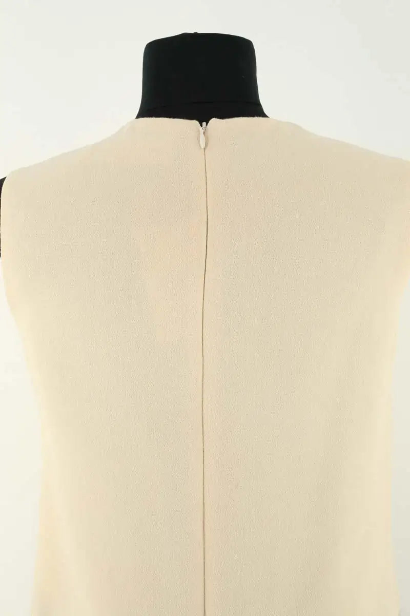 Robe Victoria Beckham Ecru en Laine