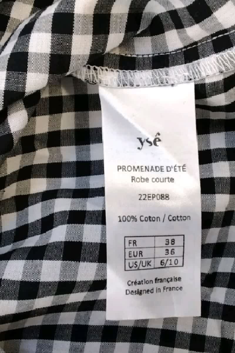 Robe Ysé Noir en Coton
