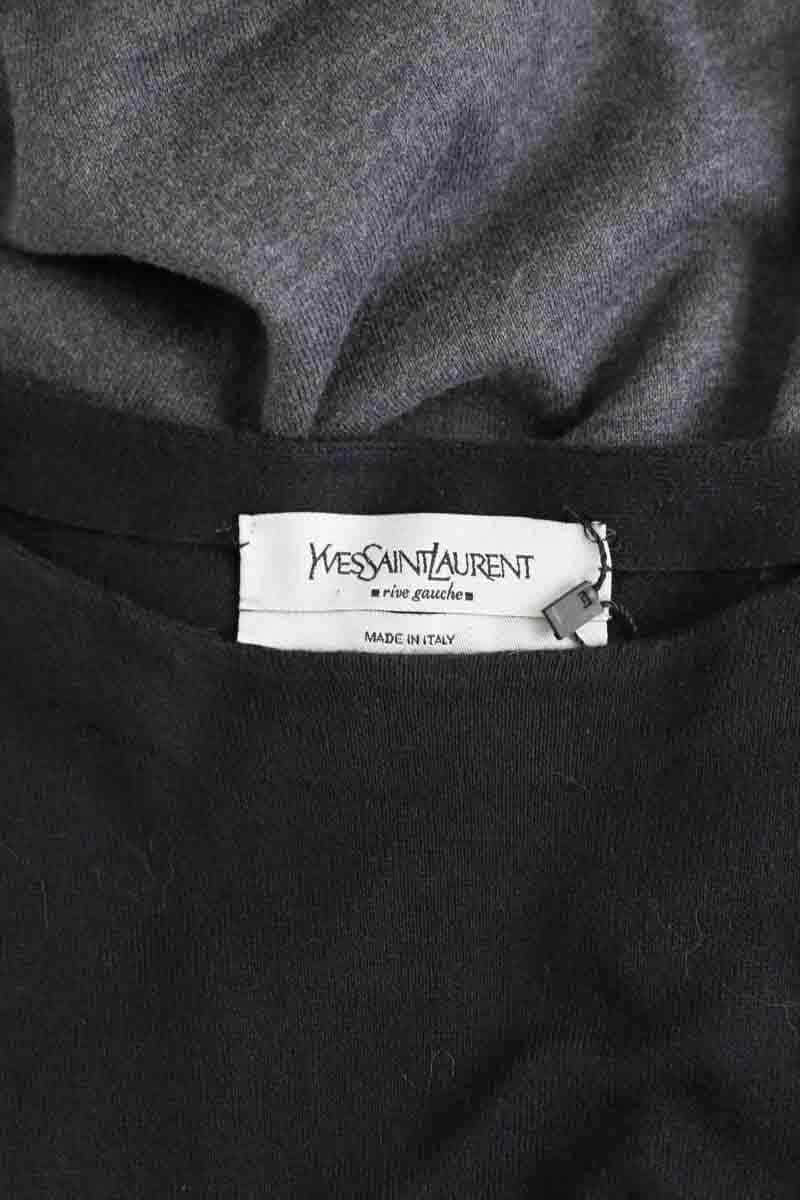 Robe Yves Saint Laurent Gris en Coton