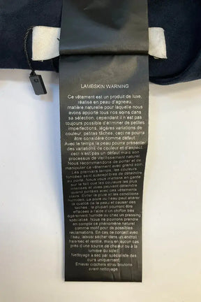 Robe Yves Salomon Bleu en Cuir