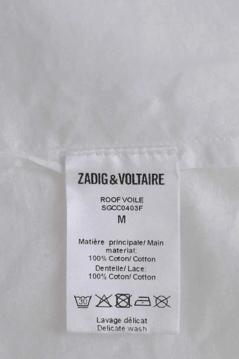 Robe Zadig & Voltaire Blanc en Coton