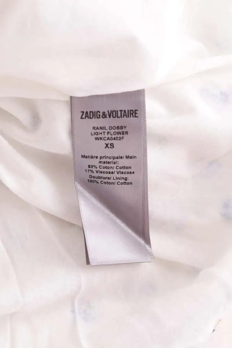 Robe Zadig & Voltaire Blanc en Coton
