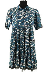 Robe Zadig & Voltaire Bleu en Coton, taille L - Seconde Main