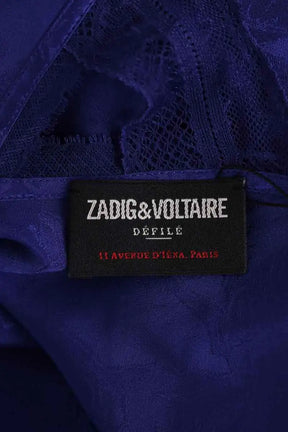 Robe Zadig & Voltaire Bleu en Soie