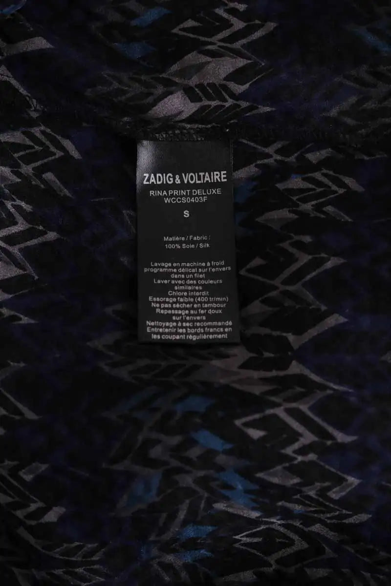 Robe Zadig & Voltaire Bleu en Soie