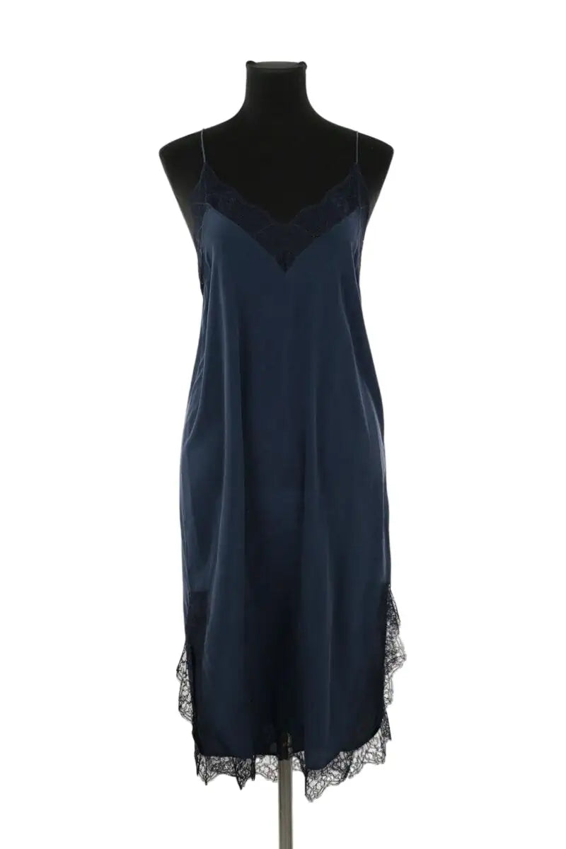 Robe Zadig & Voltaire Bleu en Soie, taille S - Seconde Main