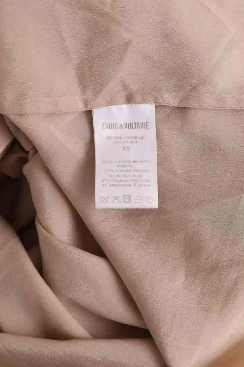 Robe Zadig & Voltaire Jaune en Synthétique